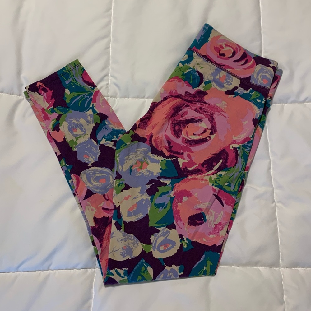 aerie floral print leggings